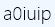 letters are small [0 is a zero] and [o is a letter O]